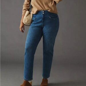 Anthropologie Maeve Bombshell Slim Straight Jeans